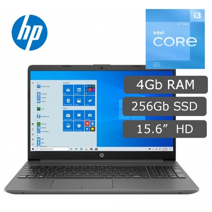 Laptop HP 15-DW1085LA I3-10110U, Memoria RAM 4GB, Disco Solido 256GB SSD, Pantalla 15.6 HD, sistema operativo Windows 10 / HP
