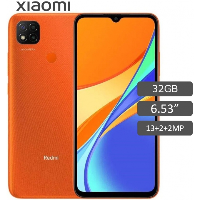 SMARTPHONE XIAOMI REDMI 9C 32GB ORANGE 6.53, ANDROID 10, DUAL SIM ...