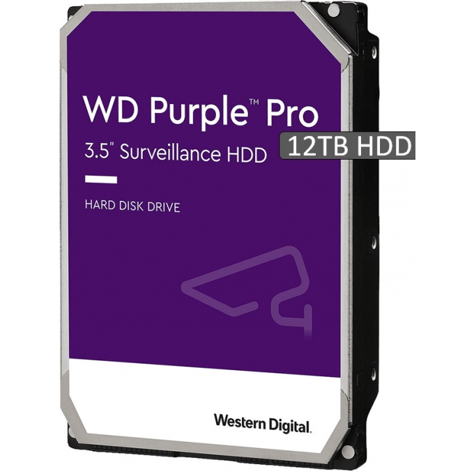 Disco Duro Western Digital WD Purple Pro 12TB, SATA 6.0 Gb/s - Interno / WESTERN DIGITAL