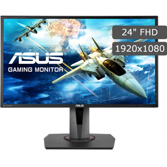 Monitor Gaming Asus MG248QR, 24pulgadas, LED FHD, 1920x1080, HDMI / DVI-D / DP Audio, 1ms / ASUS