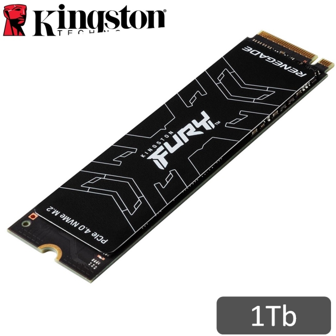 Disco Duro Solido SSD Kingston FURY Renegade 1TB, M.2 2280 PCIe 4.0 NVMe - Interno / KINGSTON