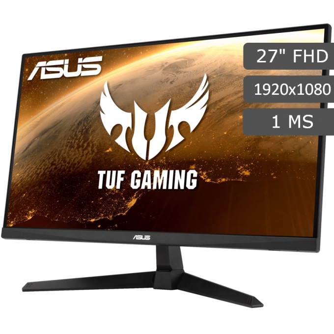 Monitor ASUS TUF Gaming VG277Q1A, 27pulgadas Full HD (1920 x 1080), 165Hz, 1ms gamer / ASUS