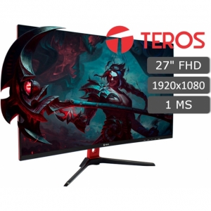 Monitor Teros TE-3170N, 144 Hz, 1920x1080 FHD, HDMI / DisplayPort / VGA, 27pulgadas Led Curvo / TEROS