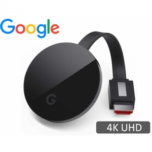 Chromecast Google Ultra UHD 4K HDMI Streaming Media Player, Black / GOOGLE