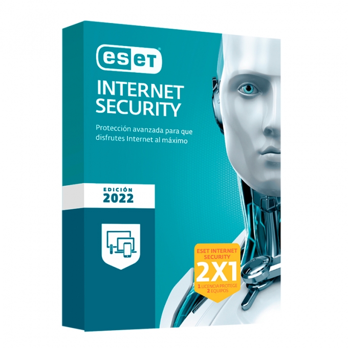 ANTIVIRUS ESET INTERNET SECURITY 2022 2X1 BTS / ESET