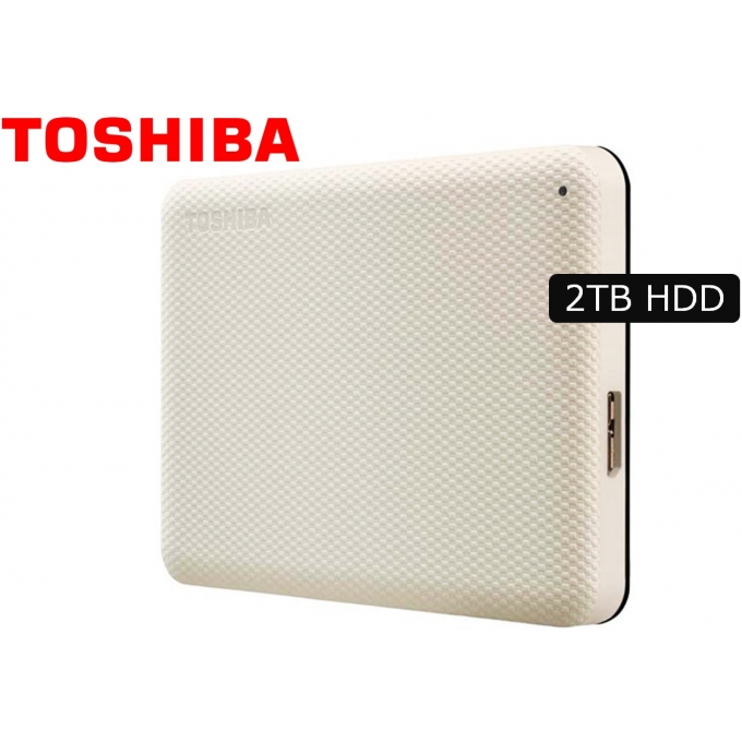 Disco Duro Externo Toshiba,  Canvio Advance White, 2TB, V10 / TOSHIBA