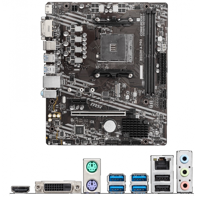 Placa Madre Mainboard MSI B550M-A PRO S/V/L DDR4 AM4 AMD / MSI