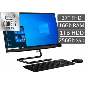 All In One AIO Lenovo Ideacentre 3i, i7-10700T, Memoria 16Gb RAM, Disco 1Tb HDD, Disco Solido 256Gb SSD, W10 Home, Pantalla 27pulgadas FHD IPS, CPU / LENOVO