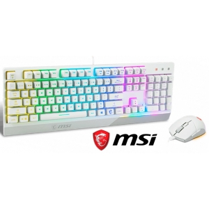 Combo Teclado + Mouse MSI VIGOR GK30 COMBO WHITE US / MSI