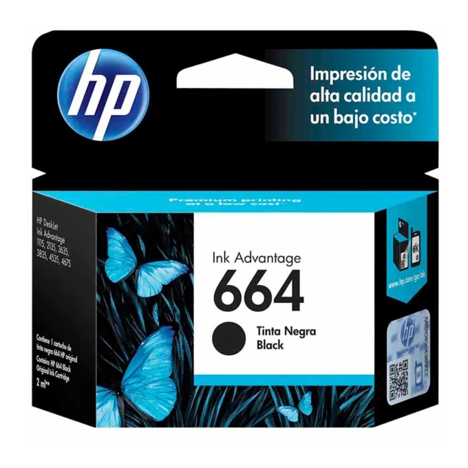 Cartucho de tinta HP 664 negra Original / HP