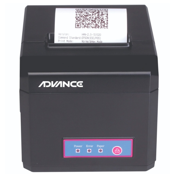 Impresora Termica Advance ADV-8010, velocidad de impresion 300 mm/seg, USB+LAN / ADVANCE