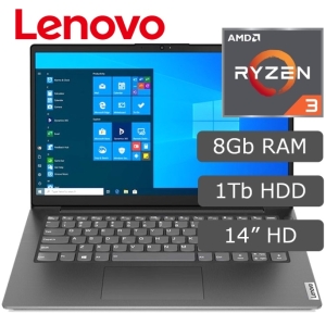 Laptop Lenovo V14 G2 ALC, AMD Ryzen 3 5300U , Memoria 8Gb RAM, Disco 1Tb HDD, Pantalla 14pulgadas HD, Sin Sistema Operativo / LENOVO