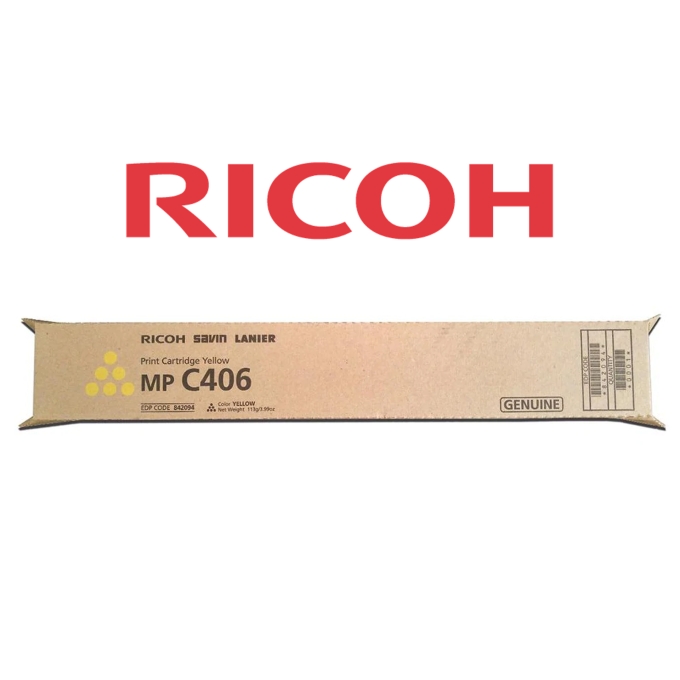 TONER RICOH MP C306, MP C406 YELLOW 6,000 PAG / RICOH