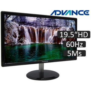 Monitor Advance ADV-4021N, Pantalla 19.5HD 1600x900, 60Hz, 5Ms, HDMI, VGA , Audio, Speaker