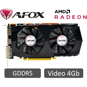 Tarjeta de Video AFOX Radeon R9 370 4GB GDDR5, PCIe 3.0, Dual Fan, DP, HDMI, DL-DVI-D