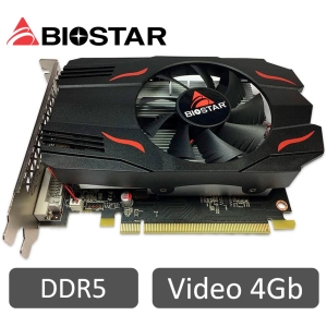 Tarjeta de Video BIOSTAR Radeon RX550 4Gb DDR5, 128bit, DVI+DP+HDMI BOX