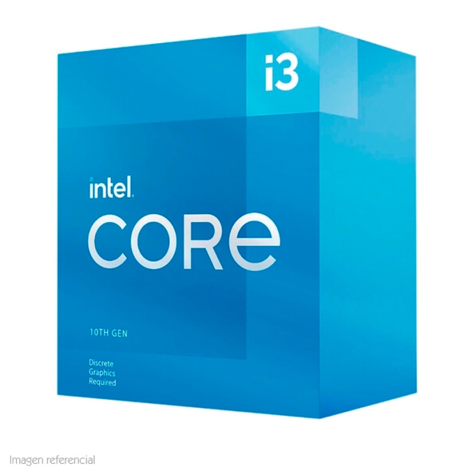 Procesador Intel Core i3-10105F 3.70 / 4.40 GHz, 6 MB Cache L3, LGA1200, 65W, 14 nm. / INTEL
