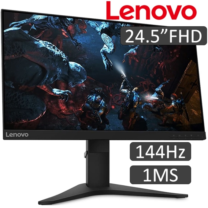 Monitor Lenovo G25-10 Gaming, 24.5pulgadas FHD 1920x1080, 144Hz, 1ms, AMD FreeSync, HDMI gamer / LENOVO
