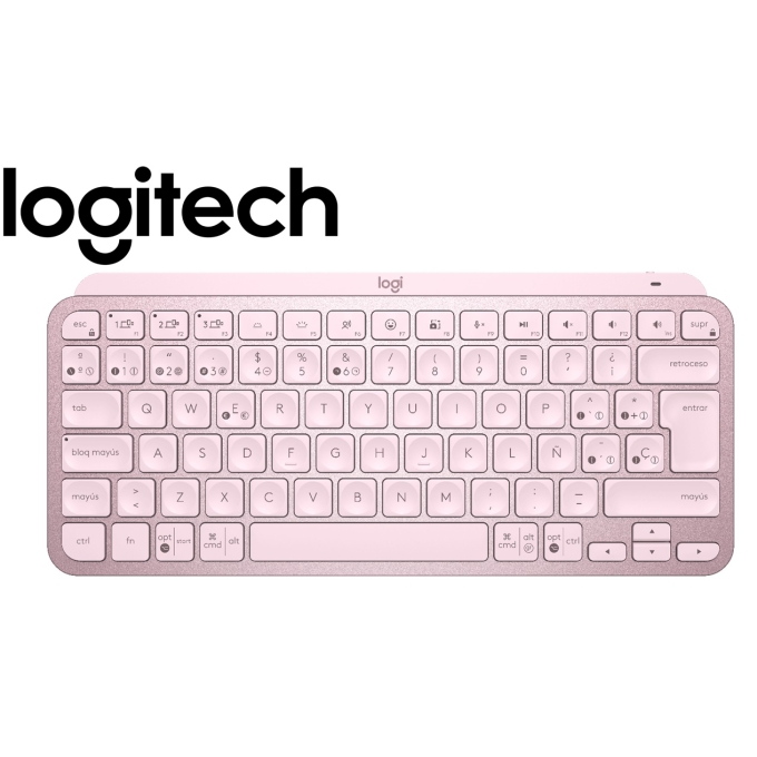 Teclado LOGITECH MX mini teclas, iluminado Rose SP (920-010478) / LOGITECH
