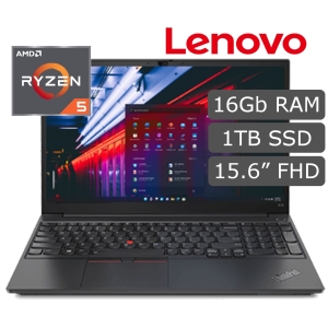 LAPTOP LENOVO THINKPAD  E15 Gen 3 - Ryzen 7 5700U - 16GB RAM - 1TB SSD M.2 - WINDOWS 10 PRO - 15.6pulgadas FHD / LENOVO