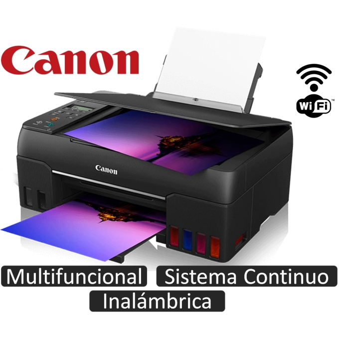 Impresora Canon PIXMA G610, Multifuncional, Sistema Continuo, Inalambrica Wifi, Impresion movil / Canon