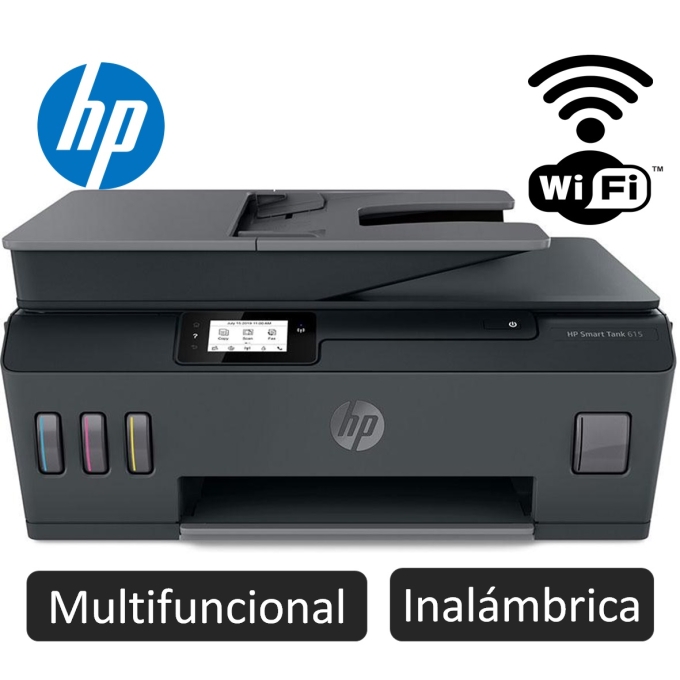 Impresora Hp SMART TANK 615 PREMIUM, Multifuncional, Inalambrica / HP