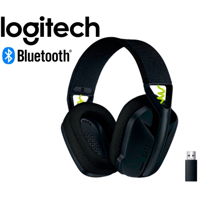 Audifono con microfono LOGITECH G435 LIGHTSPEED / BLUETOOTH Negro  (981-001049) / LOGITECH