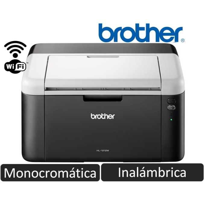 Impresora Laser Brother HL HL-1212W - LAN, Inalambrica Wifi / BROTHER