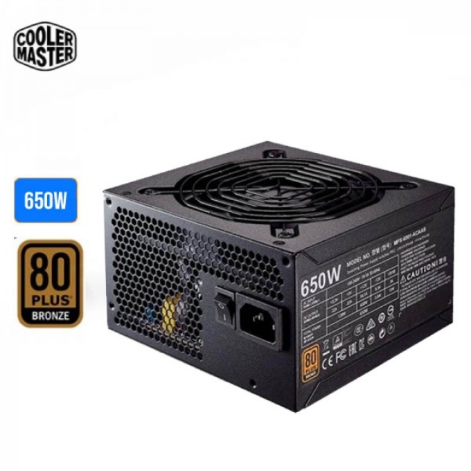 Fuente de Poder Cooler Master MWE 650 Bronze V2 de 650W, ATX, 80 PLUS Bronze. / Cooler Master