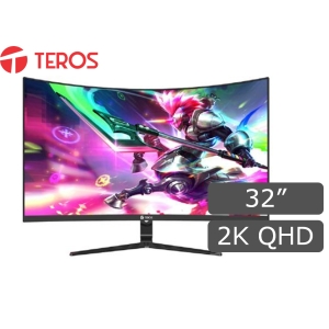 Monitor Curvo Gaming Teros TE-3196N, 32pulgadas, 2K QHD, 2560 x 1440, 2Ms, 144Hz, HDMI / DisplayPort/FREESYNC / TEROS