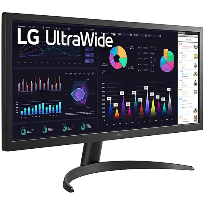 Monitor LG 26WQ500-B Ultrawide 26pulgadas WFHD 2560x1080, 120Hz, 1ms, AMD FreeSync Premium / LG