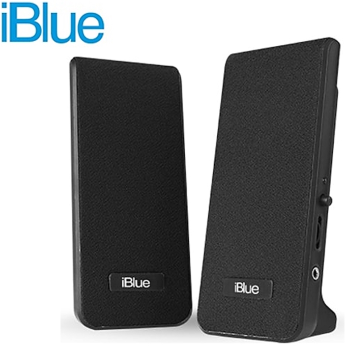 Parlante IBLUE 2.0 Multimedia 3.5MM/USB POWER (PN MS-232-BK) / IBLUE