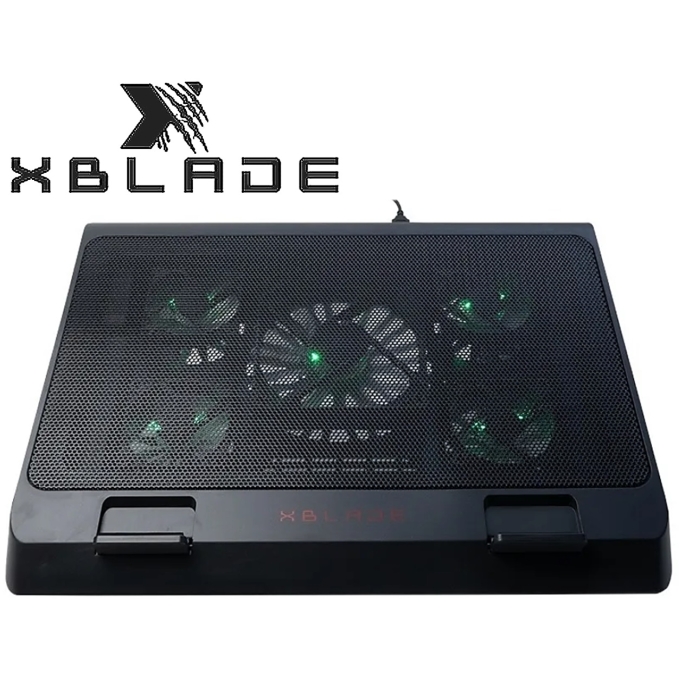 Cooler XBLADE P/Notebook GLACIUS 17pulgadas 5 FAN USB Green Light Black (GXB-H501-BK) / XBLADE