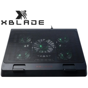 Cooler XBLADE P/Notebook GLACIUS 17 5 FAN USB Green Light Black (GXB-H501-BK)
