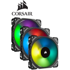 Cooler Fan Corsair ML120 Pro RGB Led, 12 cm, 1600 RPM, 13.2 VDC, 4 pines, PWM Control.
