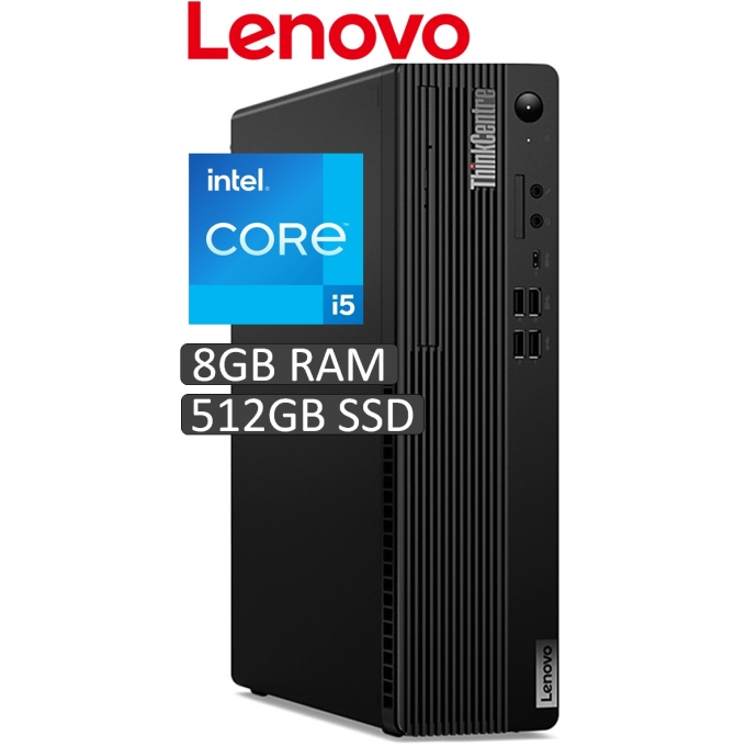 CPU Lenovo ThinkCentre M70s Gen 3, Core i5-12400 2.5/4.4GHz, 8GB DDR4-3200MHz, Disco Solido 512GB SSD, W10 Pro / LENOVO