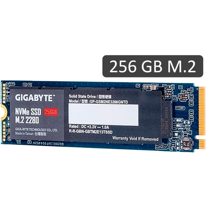 Disco Duro Estado Solido SSD Gigabyte 256GB M.2 2280, NVMe PCIe Gen 3.0x4 interno / GIGABYTE