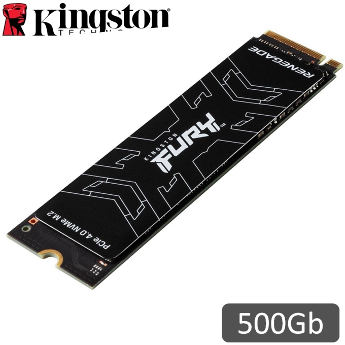 Disco Duro Solido SSD Kingston FURY Renegade 500Gb, M.2 2280 PCIe 4.0 NVMe interno / KINGSTON