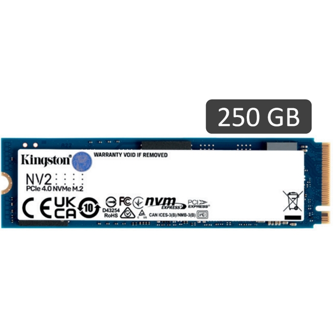 Disco Duro Solido SSD Kingston 250Gb M.2 NV2 NVMe PCIe 4.0 interno (SNV2S/250G) / KINGSTON