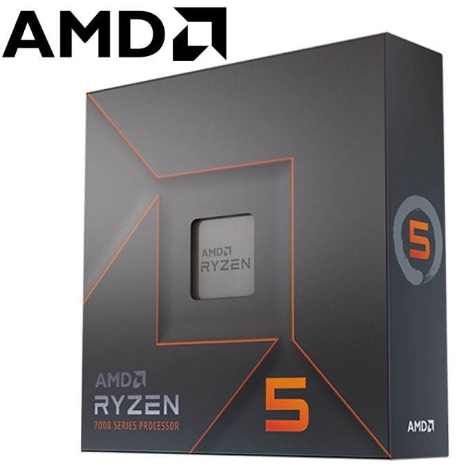 Procesador AMD Ryzen 5 7600X 4.7/5.3GHz, 32MB L3, 6-Core, AM5, 5nm, 105W. / AMD