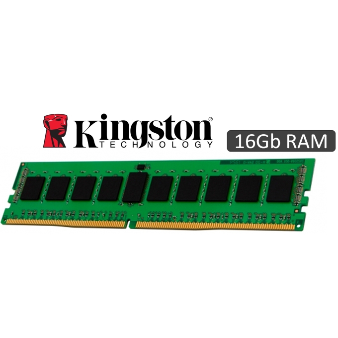 Memoria Kingston KVR26N19S8/16, 16GB, DDR4, 2666 MHz, PC4-21300, DIMM, CL-19, 1.2V / KINGSTON