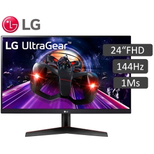 Monitor LG Ultragear, Pantalla 24pulgadas (1920 X 1080) FHD IPS 144HZ, 1MS HDMI(2), DP(1), HEADPHONE OUT(1) / LG