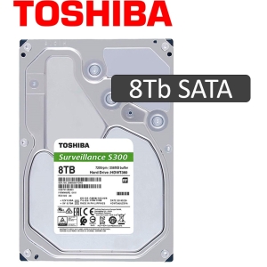 Disco duro Toshiba Surveillance S300, 8TB, SATA 6.0 Gb/s, 7200 RPM, 3.5.