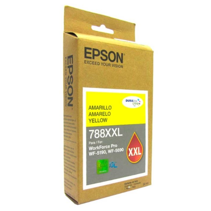 CARTUCHO DE TINTA EPSON T788XXL Yellow , DuraBrite Pro, para WorkForce Pro WF-5690/5190 / EPSON