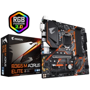 Placa Madre Mainboard GIGABYTE B365 M AORUS ELITE LGA1151 DDR4 INTEL B365 RGB INTEL GBE LAN DUAL M.2 SLOT - Intel 9na