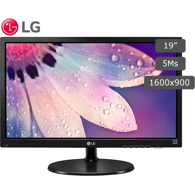 Monitor LG 19M38H-B, 19pulgadas LED, 1366x768 , VGA HDMI / LG