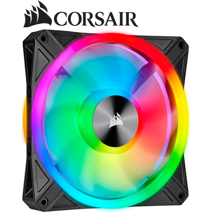 Cooler Fan Corsair QL140 RGB, 14 cm, 550 - 1250 ±10% RPM, 6V - 13.2V, PWM Control. / CORSAIR