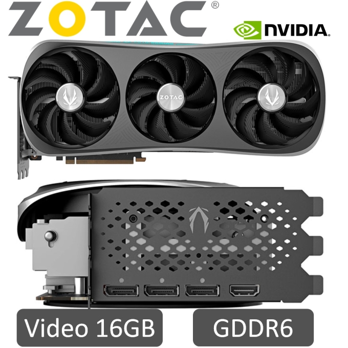 Tarjeta de Video ZOTAC GEFORCE RTX 4080, 16GB GDDR6 256-Bits Trinity OC / ZOTAC