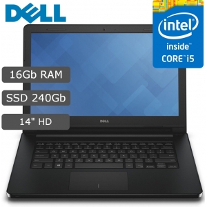 Laptop Dell Inspiron 14-3467 i5-7200U, Memoria RAM 16Gb DDR4, Disco Solido 240Gb, Pantalla 14