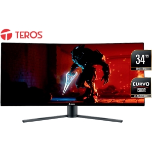 Monitor Teros TE-7350 34pulgadas VA UWQHD Curvo 3440x1440, 165Hz, 4ms, WQHD, HDMI UltraWide gamer / TEROS